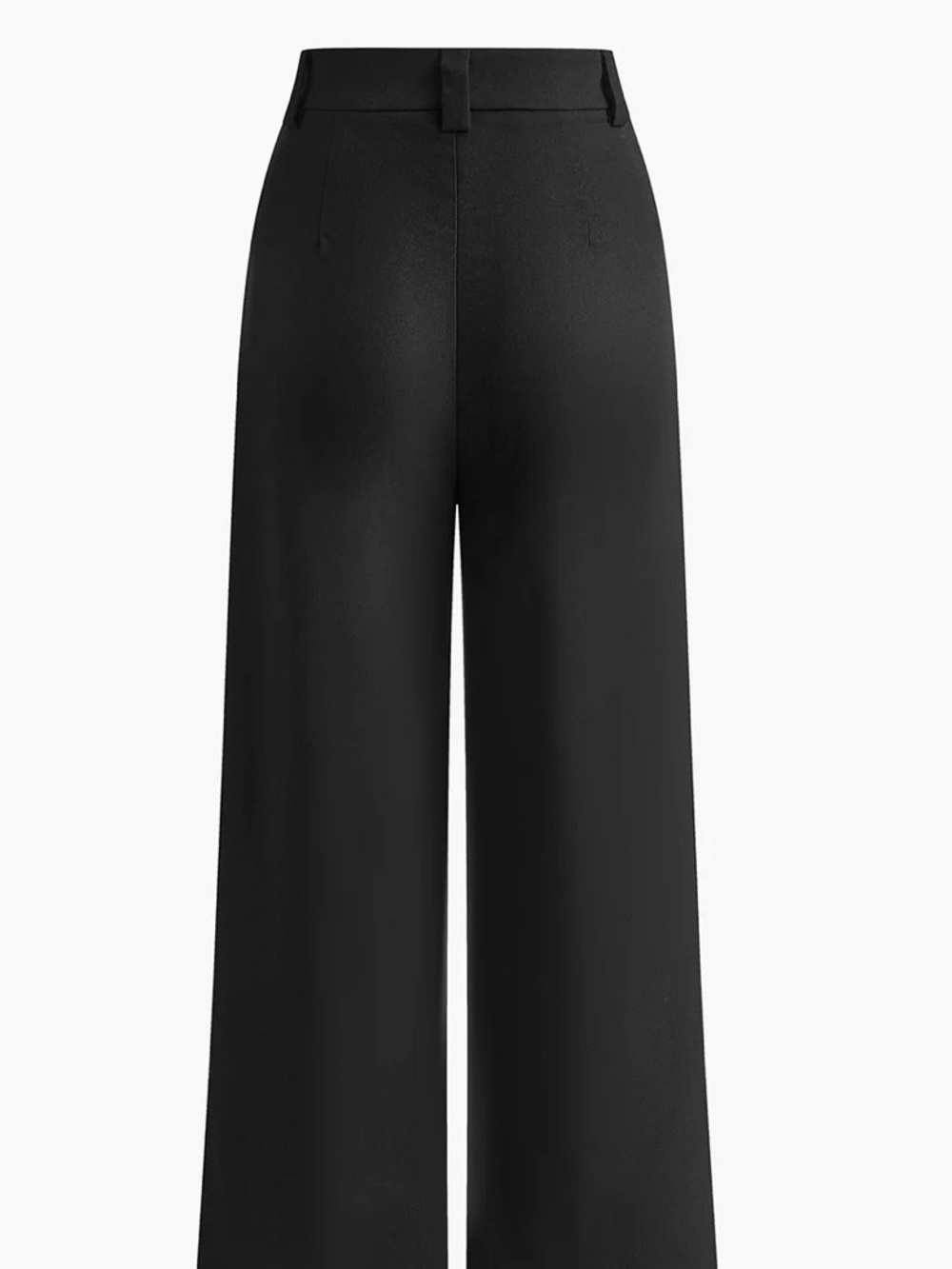 Black Wide-Leg Pants & Vest Set - Sleek Women's Ensemble - Picture 6 of 9